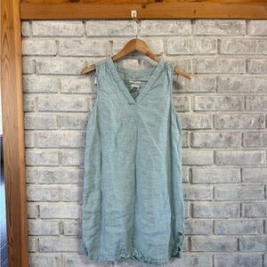 Nicole Miller Seafoam Sleeveless V-Neck Mini Dress